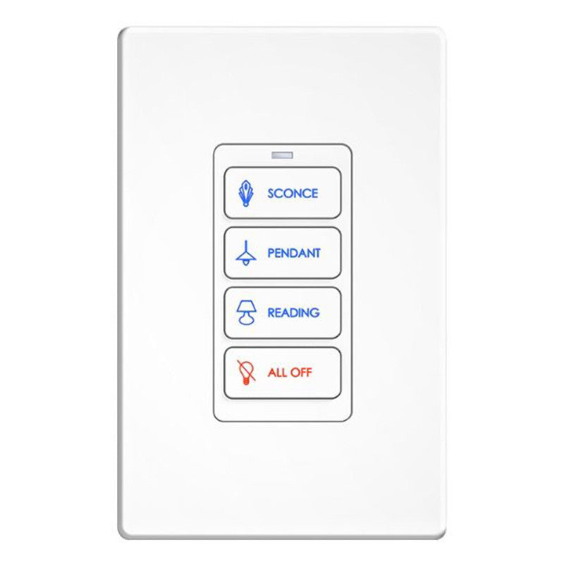 RK1+ 4 Button In-Wall Keypad